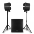 Alien Subwoofer Profesional Amplificado X Array 18, Bluetooth, Alámbrico/Inalámbrico, 600W RMS, 28.000W PMPO, USB, XLR, Negro