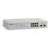 Switch Allied Telesis Gigabit Ethernet WebSmart, 8 Puertos 10/100/1000Mbps + 2 Puertos SFP, 4000 Entradas - Administrable  1