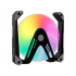 Ventilador Alseye W12 PRO-B, 120mm, 1800RPM, ARGB, Negro