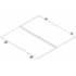 Aluminext Juego de Montaje para Panel Solar NXT-SM2P-1303, para 2 Paneles, Aluminio