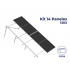 Aluminext Kit de Montaje para 14 Paneles, 20°, 1303mm