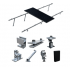 Alumione Juego de Montaje para Panel Solar Arreglo 1V6, Aluminio