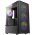 Gabinete Antec AX26 RGB Elite, Midi-Tower, ATX/Micro-ATX/Mini-ITX, USB 2.0/3.0, sin Fuente, 4 Ventiladores Instalados, Negro