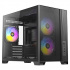 Gabinete Antec FLUX M, Micro-Tower, Micro-ATX/Mini-ITX, USB 3.0, sin Fuente, 6 Ventiladores Instalados, Negro
