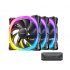 Ventilador Antec FUSION 120 ARGB, 3x 120mm, 2000RPM, ARGB, Negro   10