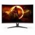 Monitor Gamer Curvo AOC C32G2ZE LED 31.5", Full HD, FreeSync, 240Hz, HDMI, Negro/Rojo  6