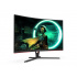 Monitor Gamer Curvo AOC C32G3E LED 31.5", Full HD, FreeSync, 165Hz, HDMI, Negro/Rojo  3