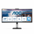 Monitor Curvo AOC CU34V5CW/BK LED 34", 3440x1440 Ultra Wide Quad HD, FreeSync, 100Hz, HDMI/DisplayPort, Bocinas Integradas, Negro   1
