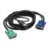 APC Cable KVM AP5821, USB/VGA Macho - VGA Macho, 1.8 Metros, Negro  1