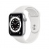 Apple Watch Series 6 GPS, Caja de Aluminio Color Plata de 44mm, Correa Deportiva Blanca  1