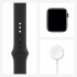 Apple Watch Series 6 GPS, Caja de Aluminio Color Gris Espacial de 44mm, Correa Deportiva Negra  7