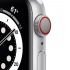 Apple Watch Series 6 GPS + Cellular, Caja de Aluminio Color Plata de 40mm, Correa Deportiva Blanca  2