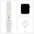 Apple Watch Series 6 GPS + Cellular, Caja de Aluminio Color Plata de 40mm, Correa Deportiva Blanca  7