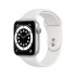 Apple Watch Series 6 GPS, Caja de Alumino Color Plata de 40mm, Correa Deportiva Blanca