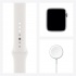 Apple Watch Series 6 GPS, Caja de Alumino Color Plata de 40mm, Correa Deportiva Blanca  7