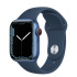 Apple Watch Series 7 GPS + Cellular, Caja de Aluminio Color Azul de 41mm, Correa Deportiva Azul