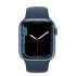 Apple Watch Series 7 GPS + Cellular, Caja de Aluminio Color Azul de 41mm, Correa Deportiva Azul  2
