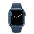 Apple Watch Series 7 GPS + Cellular, Caja de Aluminio Color Azul de 41mm, Correa Deportiva Azul - Imagen adicional 1