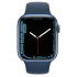 Apple Watch Series 7 GPS + Cellular, Caja de Aluminio Color Azul de 45mm, Correa Deportiva Azul  2