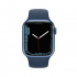 Apple Watch Series 7 GPS, Caja de Aluminio Color Azul de 41mm, Correa Deportiva Azul  2