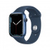 Apple Watch Series 7 GPS, Caja de Aluminio Color Azul de 45mm, Correa Deportiva Azul  1