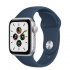 Apple Watch SE GPS, Caja de Aluminio Color Plata de 40mm, Correa Deportiva Color Azul Abismo  1