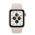 Apple Watch SE GPS, Caja de Aluminio Color Oro de 40mm, Correa Deportiva Color Blanco Estelar  2