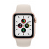 Apple Watch SE GPS, Caja de Aluminio Color Oro de 40mm, Correa Deportiva Color Blanco Estelar - Imagen adicional 1