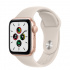 Apple Watch SE GPS, Caja de Aluminio Color Oro de 40mm, Correa Deportiva Color Blanco Estelar  1