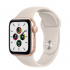 Apple Watch SE GPS, Caja de Aluminio Color Oro de 40mm, Correa Deportiva Color Blanco Estelar