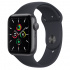 Apple Watch SE GPS, Caja de Aluminio Color Gris Espacial de 44mm, Correa Deportiva Color Gris Espacial