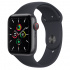 Apple Watch SE GPS + Cellular, Caja de Aluminio de 44mm, Correa Deportiva Color Gris/Negro