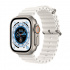 Apple Watch Ultra GPS + Cellular, Caja de Titanio de 49mm, Correa Ocean Deportiva Grande Color Blanco  1