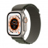 Apple Watch Ultra GPS + Cellular, Caja de Titanio de 49mm, Correa Alpine Deportiva Chica Color Verde  1