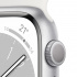 Apple Watch Series 8 GPS, Caja de Aluminio Color Plata de 41mm, Correa Deportiva Blanco  3