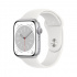 Apple Watch Series 8 GPS, Caja de Aluminio Color Plata de 41mm, Correa Deportiva Blanco  1