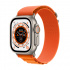 Apple Watch Ultra GPS + Cellular, Caja de Titanio de 49mm, Correa Alpine Deportiva Mediana Color Naranja