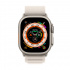 Apple Watch Ultra GPS + Cellular, Caja de Titanio de 49mm, Correa Alpine Deportiva Chica Color Blanco Estelar  2