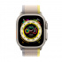 Apple Watch Ultra GPS + Cellular, Caja de Titanio de 49mm, Correa Trail Deportiva Mediana Color Amarillo/Beige  2