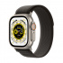 Apple Watch Ultra GPS + Cellular, Caja de Titanio de 49mm, Correa Trail Deportiva Chica Color Negro/Gris  1