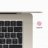 Apple MacBook Air Retina MQKU3E/A 15.3", Apple M2, 8GB, 256GB SSD, Blanco Estelar (Junio 2023)  4