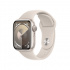 Apple Watch Series 9 GPS, Caja de Aluminio Color Blanco Estelar de 41mm, Correa Deportiva S/M Color Blanco Estelar  1