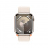 Apple Watch Series 9 GPS, Caja de Aluminio Color Beige de 41mm, Correa Deportiva Loop Color Beige  2