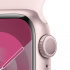 Apple Watch Series 9 GPS, Caja de Aluminio Color Rosa de 41mm, Correa Deportiva M/L Color Rosa  3