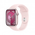 Apple Watch Series 9 GPS, Caja de Aluminio Color Rosa de 45mm, Correa Deportiva M/L Color Rosa  1