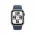 Apple Watch SE 2 GPS, Caja de Aluminio Color Plata de 40mm, Correa Deportiva S/M Color Azul Tormenta  2