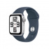 Apple Watch SE 2 GPS, Caja de Aluminio Color Plata de 40mm, Correa Deportiva S/M Color Azul Tormenta  1
