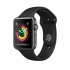 Apple Watch Series 3 GPS, Caja de Aluminio Gris Espacial de 42mm, Correa Deportiva Negra  1