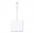 Apple Adaptador USB C Macho - HDMI/USB Hembra, Blanco  1
