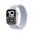 Apple Watch Series 10 GPS, Caja de 42 mm Aluminio Color Plata, Correa Loop Deportiva Color Azul  1